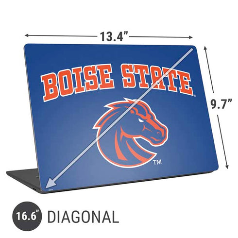 Boise State University Collegiate Text Universal Laptop 16.6in (13.4 x 9.7in) Skin